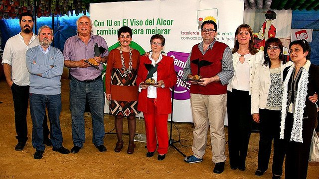 Foto de las personas homenajeadas